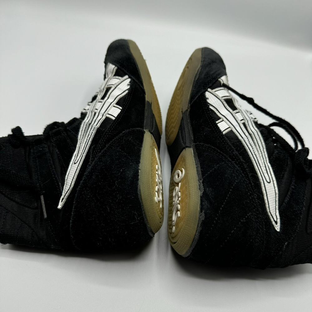 Vintage Asics JL204 Shoes Mens 6 Black Suede MMA Boxing Wrestling Sneakers - Picture 3 of 9